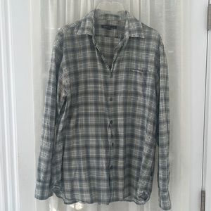 John Varvatos men’s plaid shirt